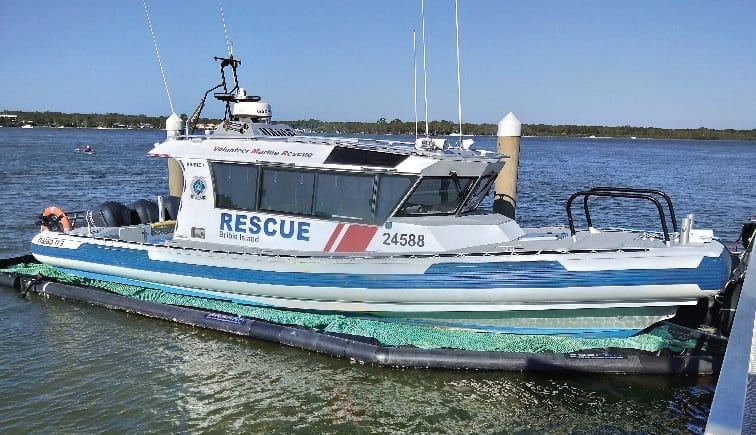 Voluntary Marine rescue. Bribie Island. Brisbane.
