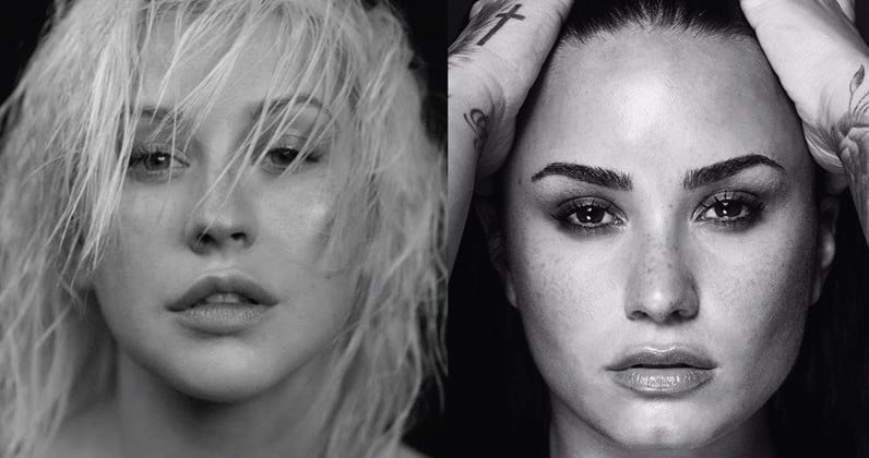 music reviews. Singers. Songwriters. CHRISTINA AGUILERA AND DEMI LOVATO