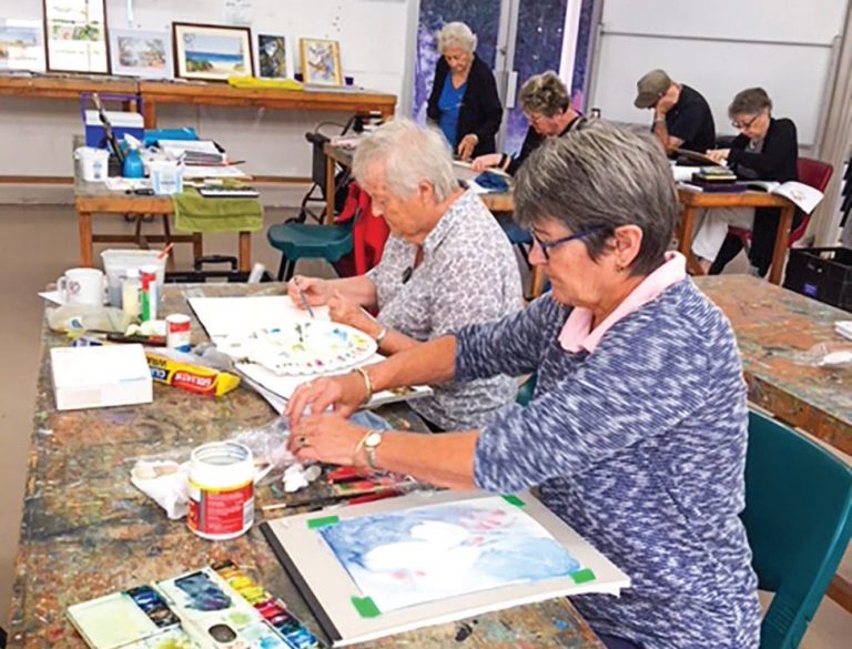 The Bribie Island Watercolour Working Together Group