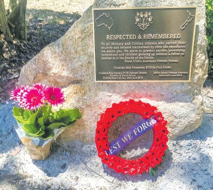 Vietnam Veterans Memorial Park Bribie Island. Queensland. Brisbane