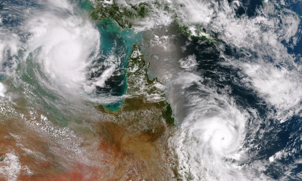 Historical tropical cyclones that have crossed the Queensland coast