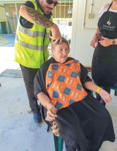 Bribie Island The great shave. cancer charity fundraiser. Cancer council
