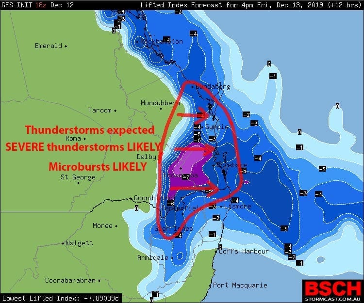 Bribie Island Weather – Severe Thunderstorms with heavy rain likely