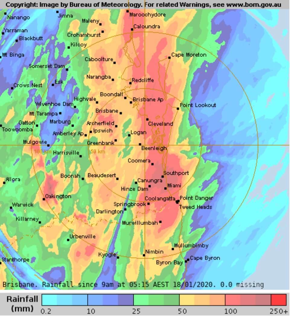 se queensland sunshine coast gold coast moreton bay rainfall totals-2