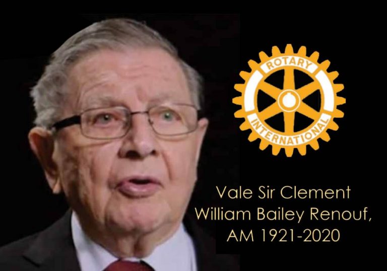 Vale Sir Clement William Bailey Renouf, AM 1921-2020
