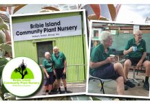 Lyn and David Wearne At The Bribie Island Community Nursery